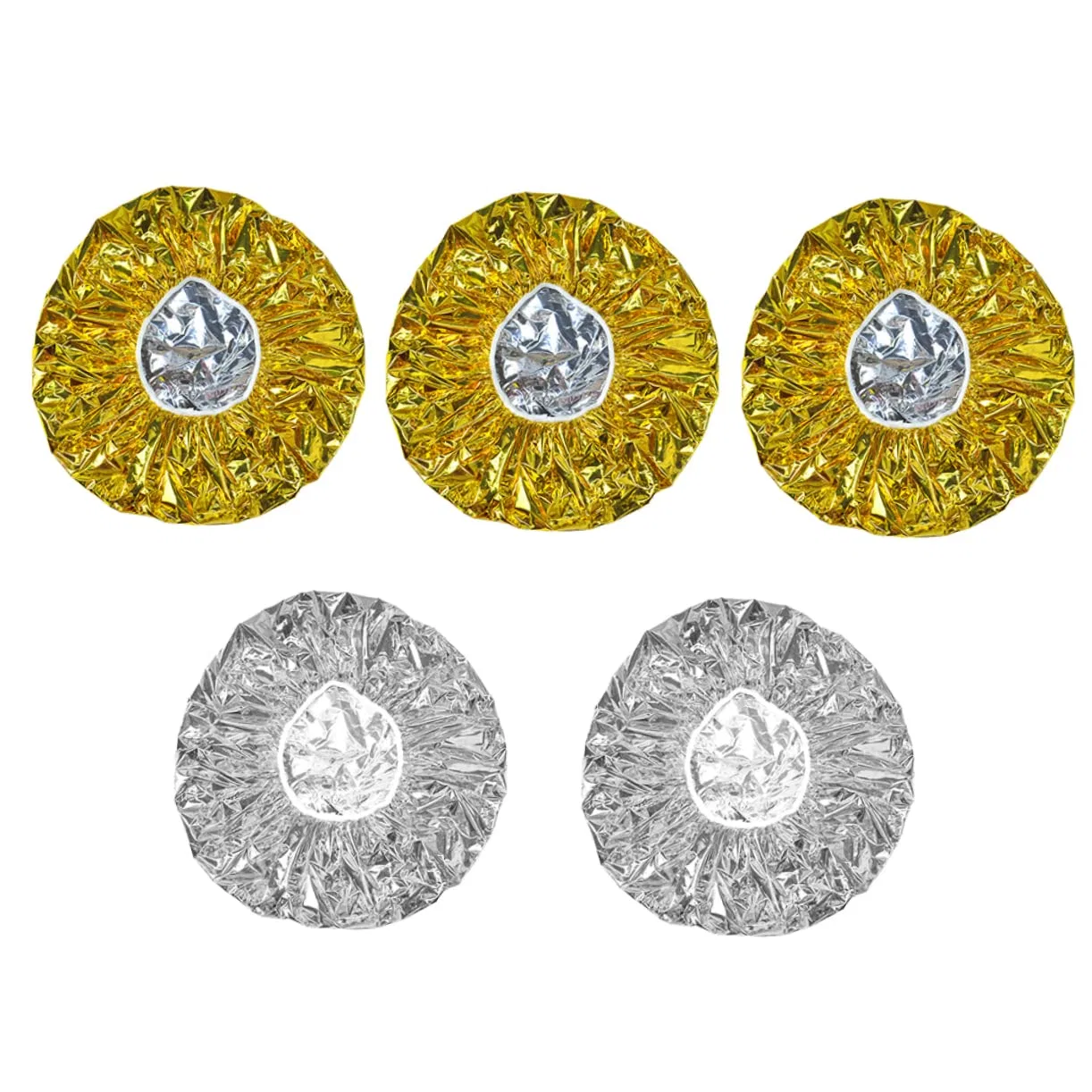 Шапочка для душа термоизоляционная, FRCOLOR, 25 шт, 28x28x1 см, Golden Silver