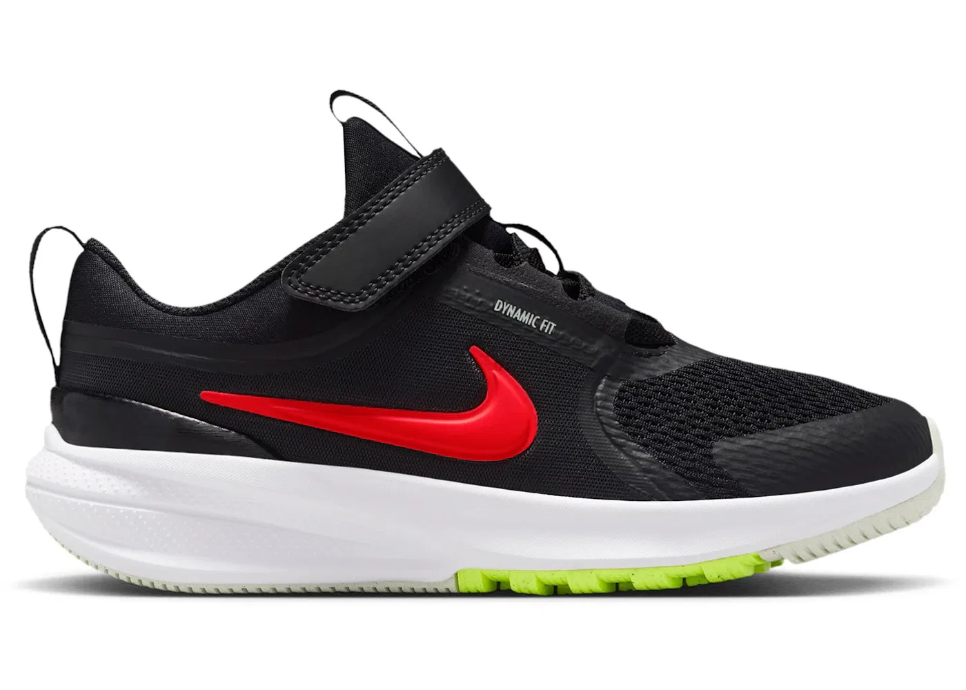 Детские кроссовки для бега с шнуровкой Nike Star Runner 5 Nike, Black/Anthracite/Volt Tint/Bright Crimson