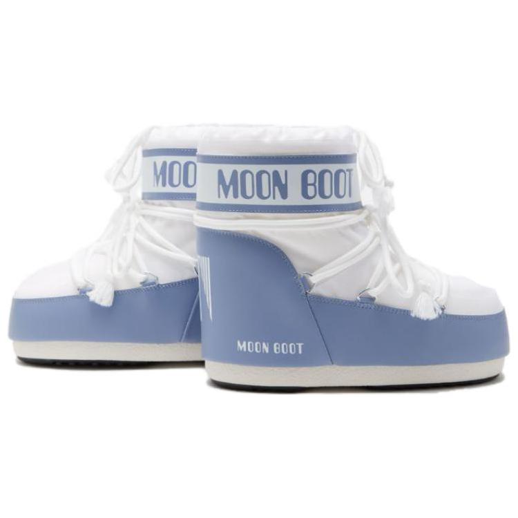 Зимние сапоги женские Moon Boot Icon из нейлона низкие, бело/серо-голубой — фото 4