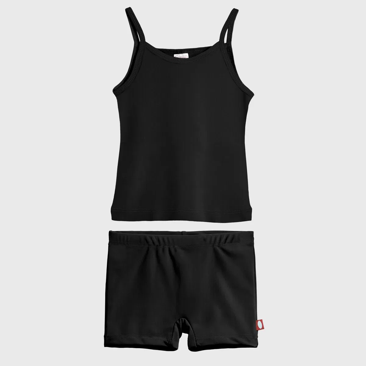 Детский комплект танкини и шорт с защитой UPF 50+ City Threads, Black — фото 2