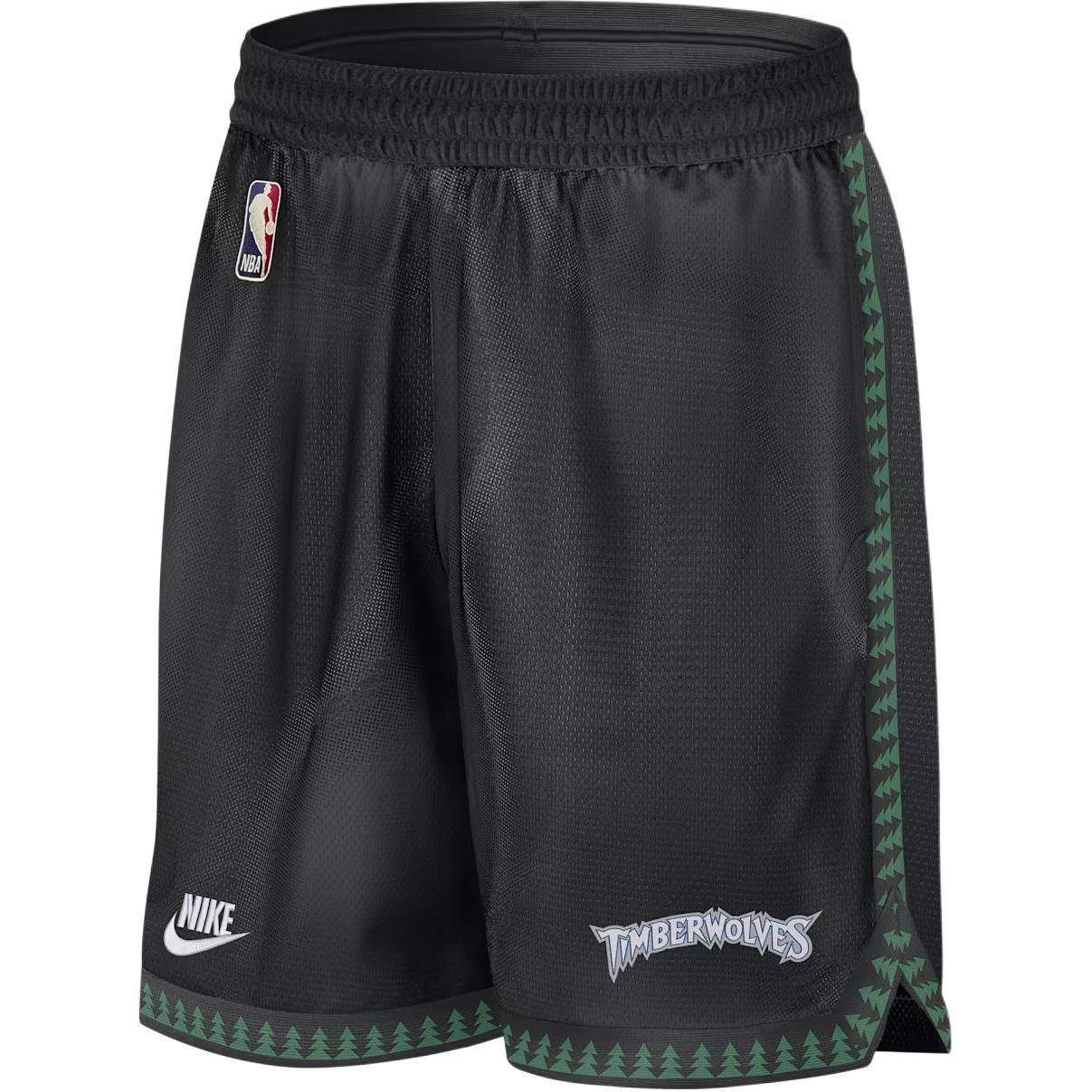 

Мужские шорты Dri-FIT NBA 8 дюймов (2025/26) Minnesota Timberwolves DNA Hardwood Classics Nike, черный
