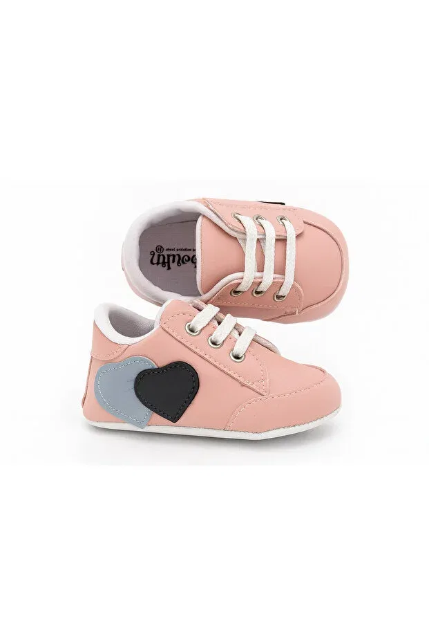 Детские кроссовки для девочек с принтом Mini Mia, Pink — фото 2
