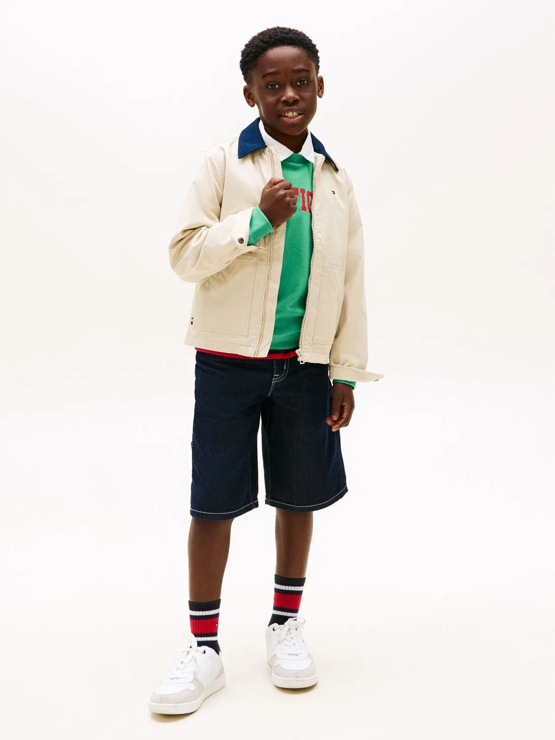 Куртка с контрастным воротником, Essential Tommy Hilfiger, коричневый — фото 3
