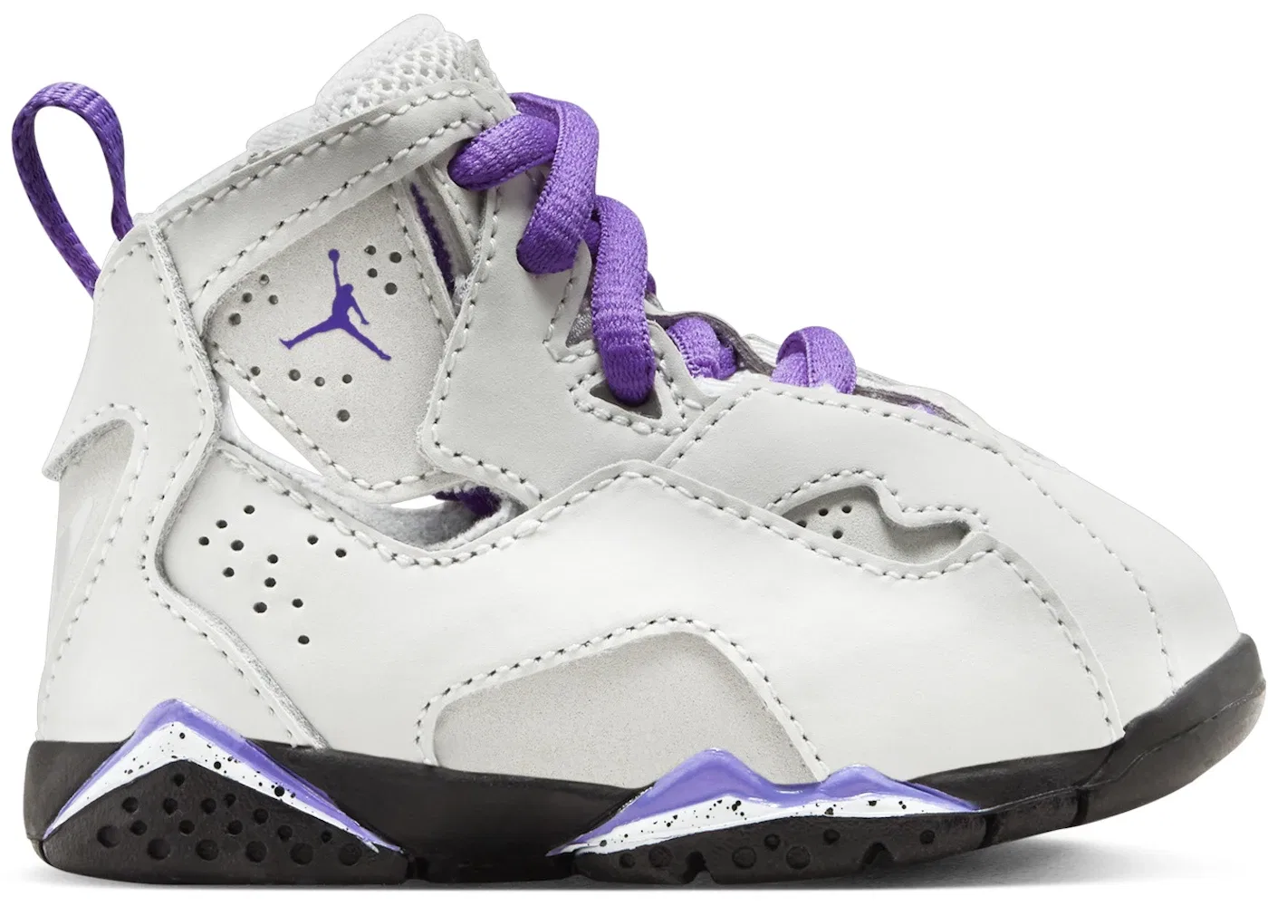 Детские кроссовки Lifestyle Jordan True Flight Jordan, Light Base Grey/White/Black/Purple Venom