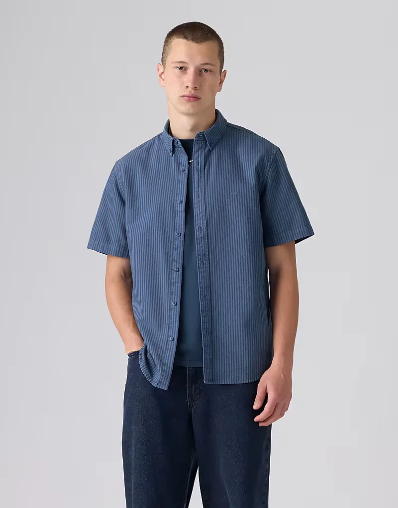 Рубашка authentic с коротким рукавом на пуговицах Levi's, синий