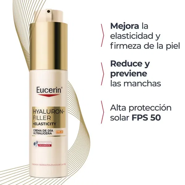 Дневной крем с SPF 50 Hyaluron-Filler Elasticity EUCERIN, 50 мл — фото 4