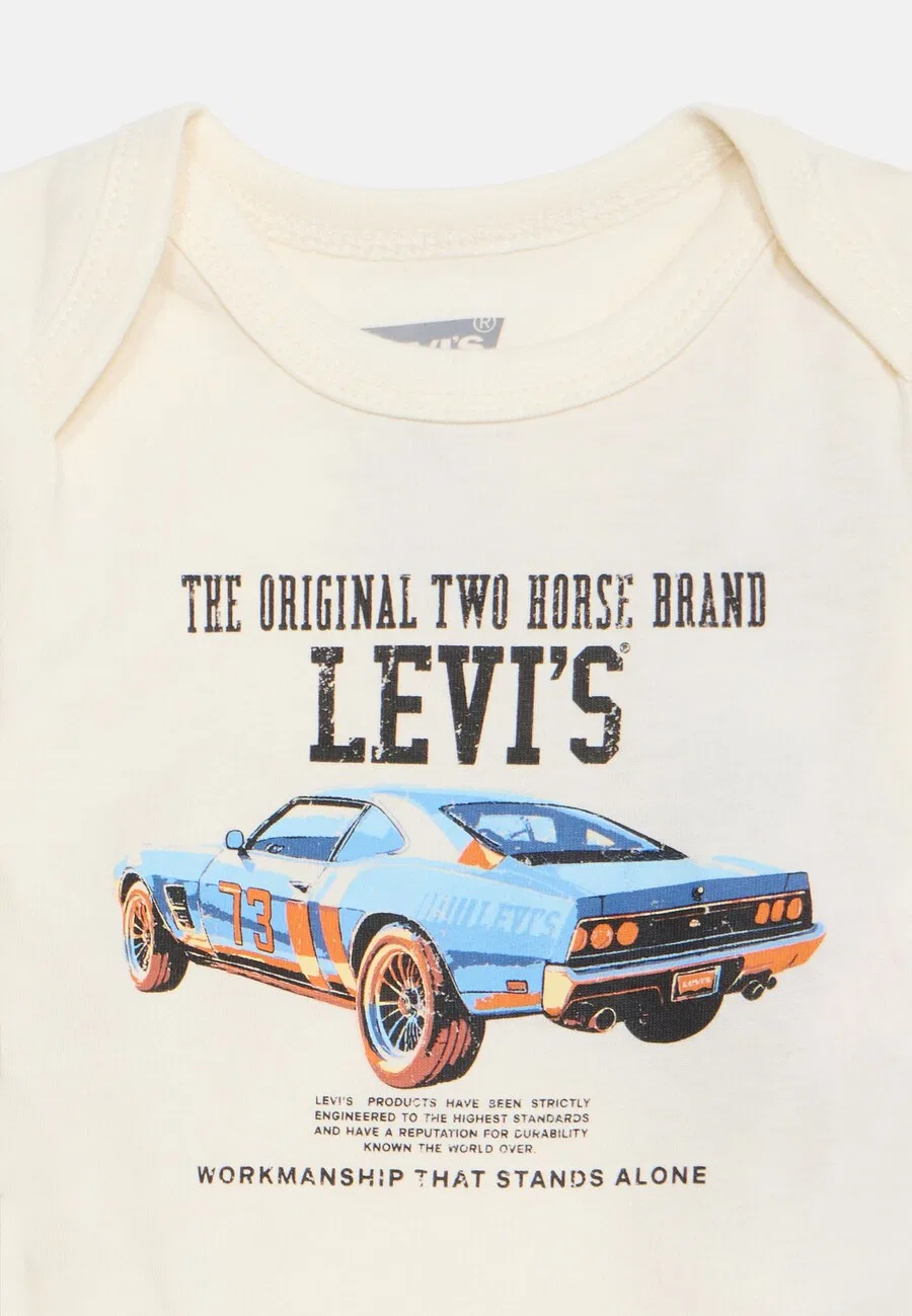 Детский набор Levi's Kids "CAR" в бежево-серых джинсах — фото 3