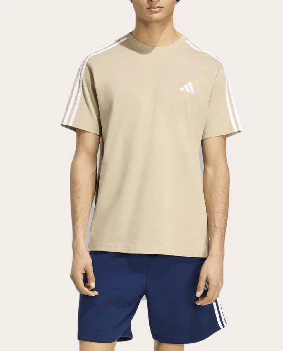 Мужская футболка, Essentials, adidas, бежевый
