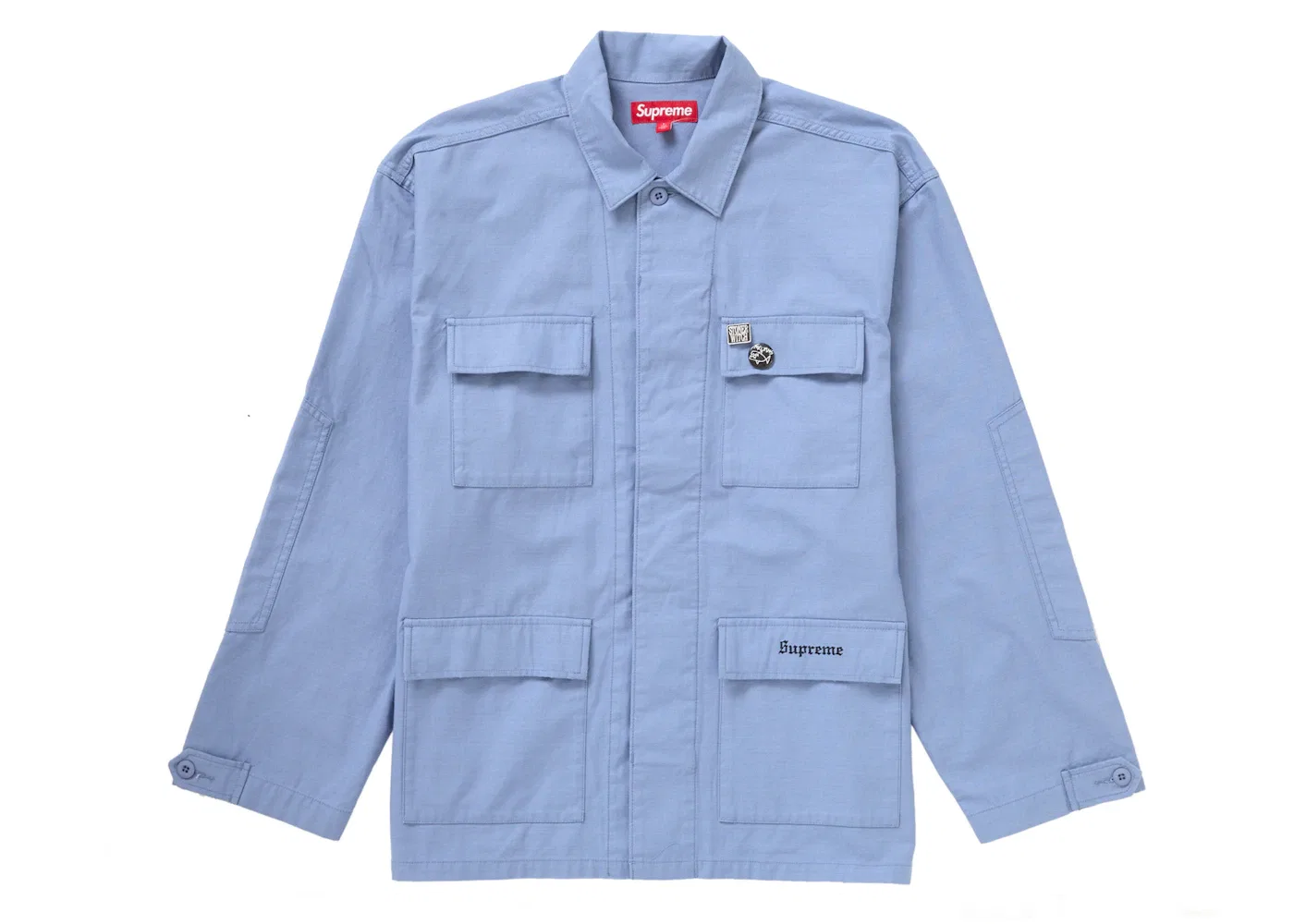 Мужская куртка Supreme Melvins BDU Jacket, Light Blue — фото 2
