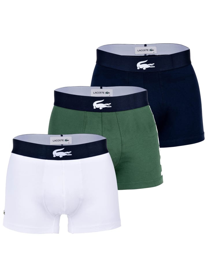 

Боксерские трусы Lacoste, цвет grün/dunkelblau/weiß