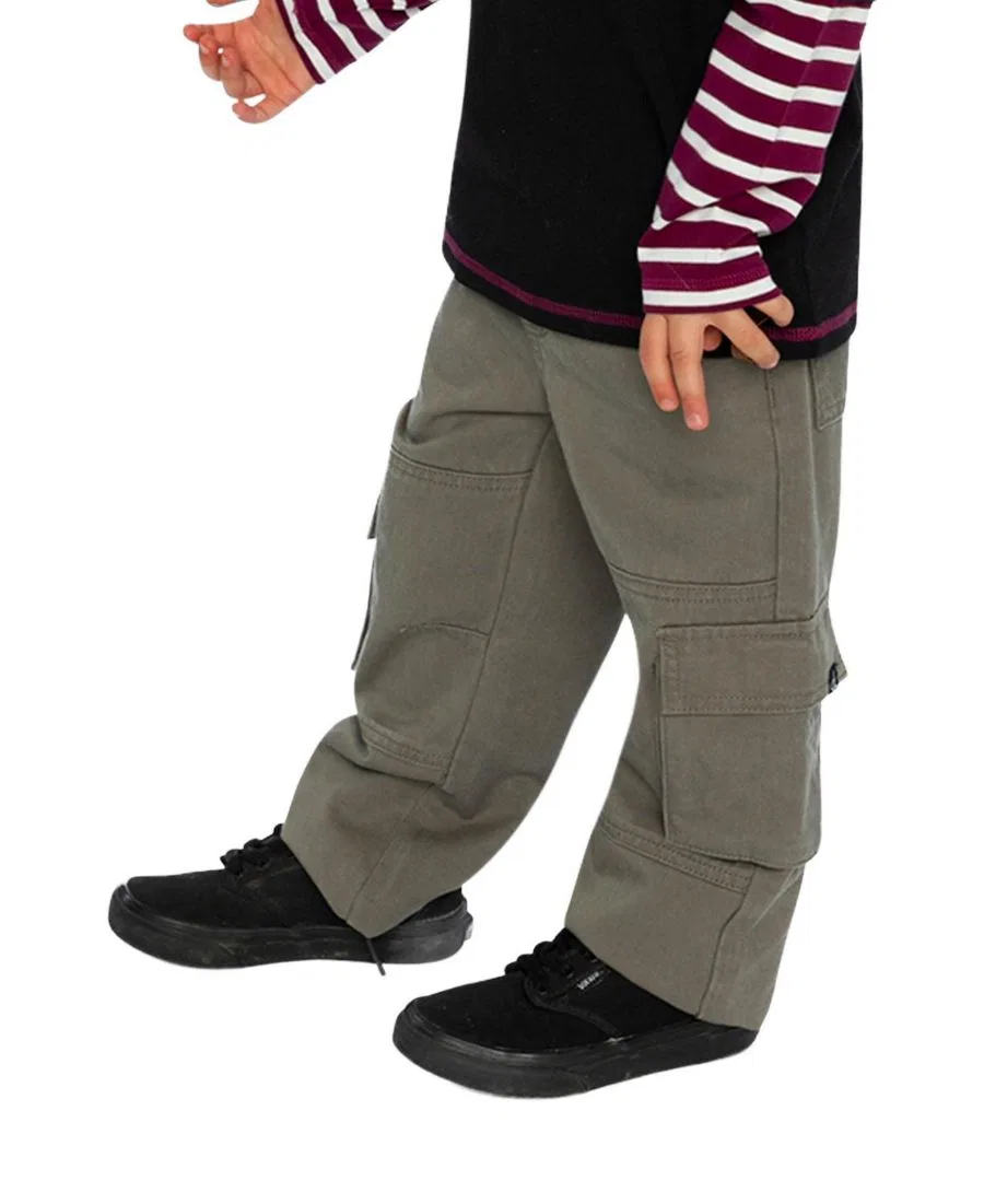 Брюки из твила с грузовыми карманами, модель Boys Must-Haves Deux par Deux, Grey — фото 3