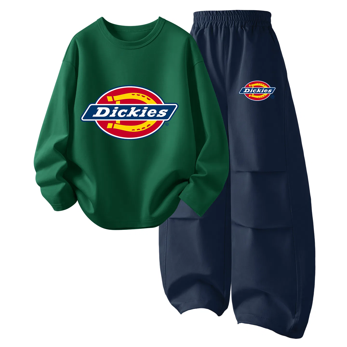 Детский спортивный комплект с принтом Dickies, Cyan