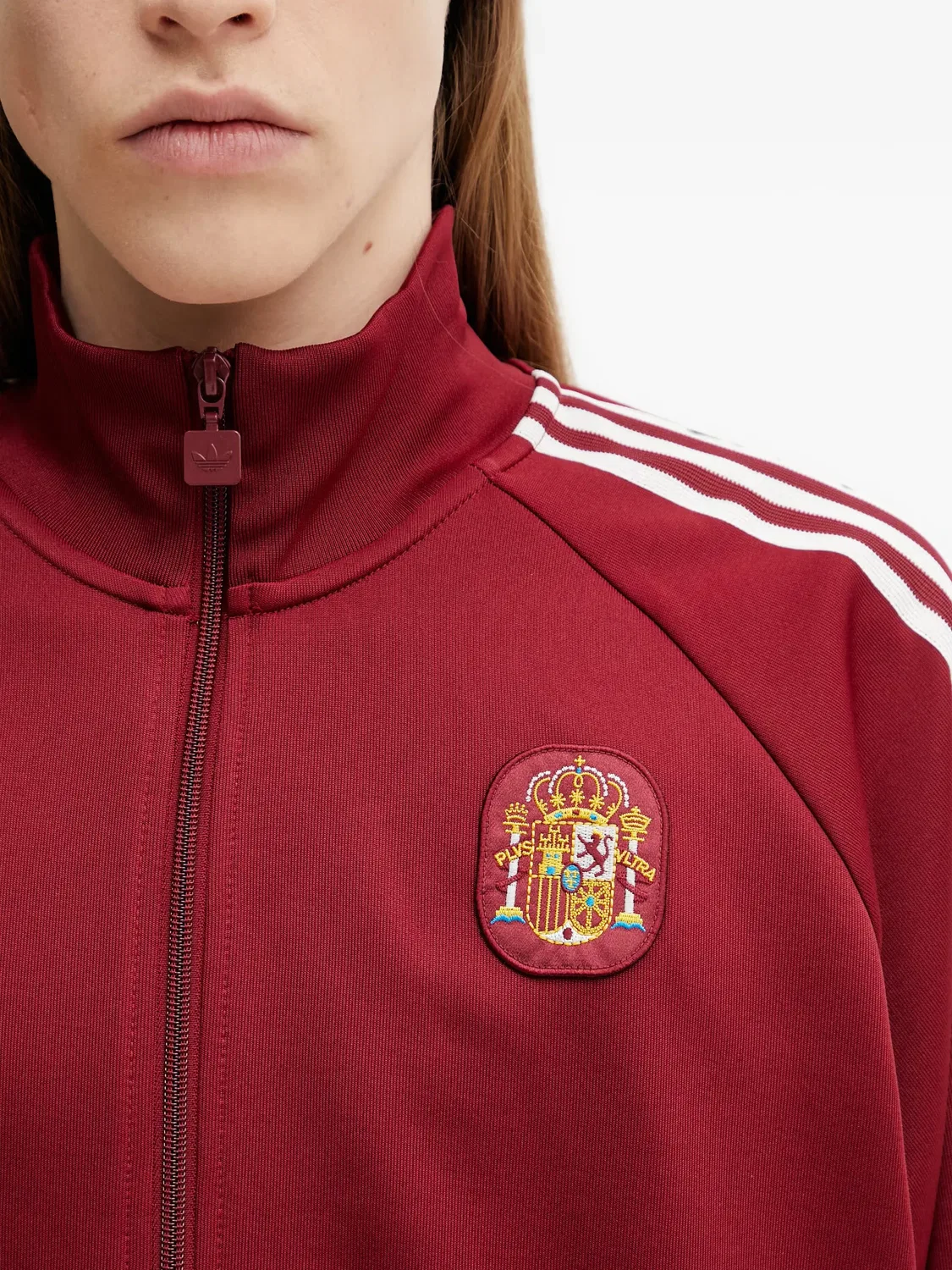 Олимпийка красная с логотипом Adidas, красный — фото 3