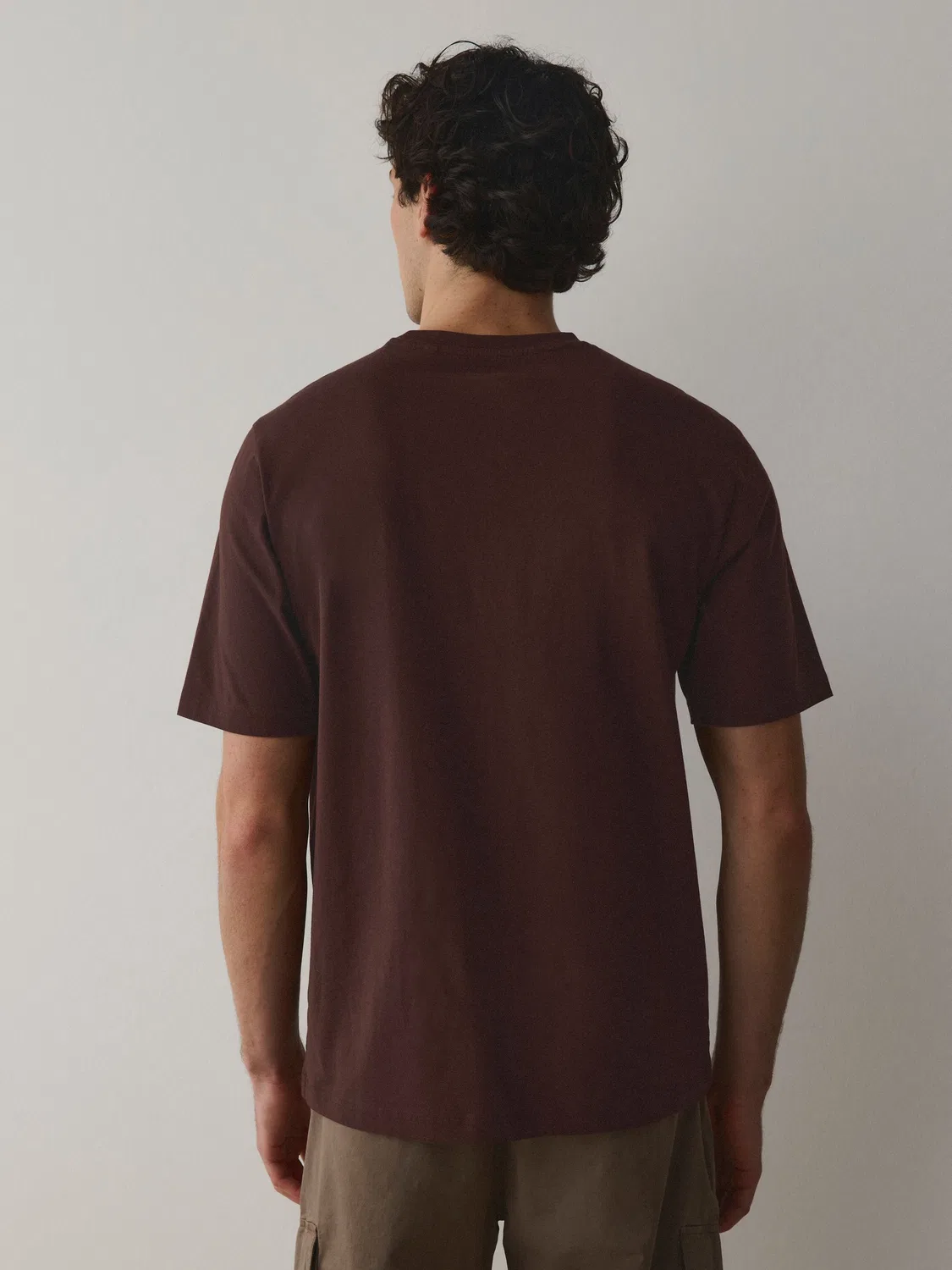 Футболка с круглым вырезом, Regular Fit, Essential Next, Шоколадно-коричневый — фото 2