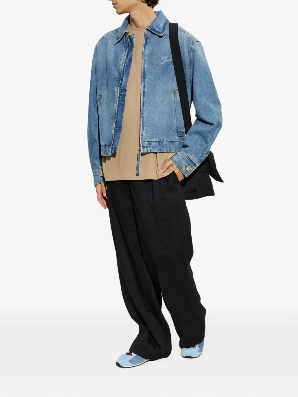 Джинсовая куртка The de-Nîmes Canevas на молнии JACQUEMUS, синий — фото 2