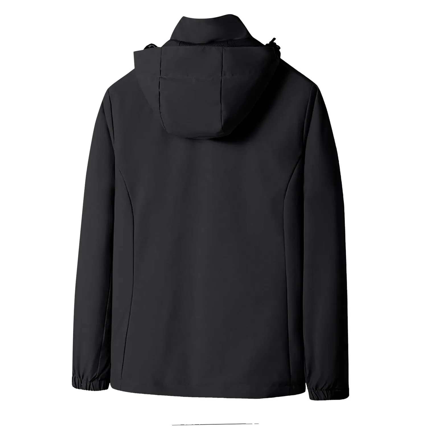 Женский дождевик с капюшоном и принтом, модель Rain Coats, Black — фото 4
