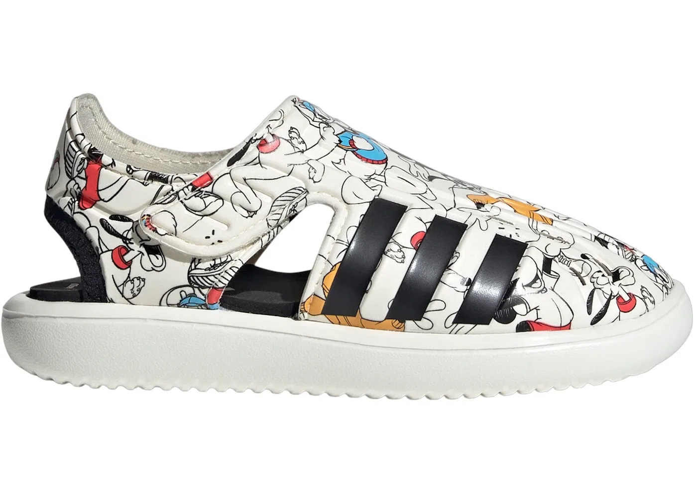 Детские сандалии с принтом Disney Adidas, Off White Core Black Cloud White