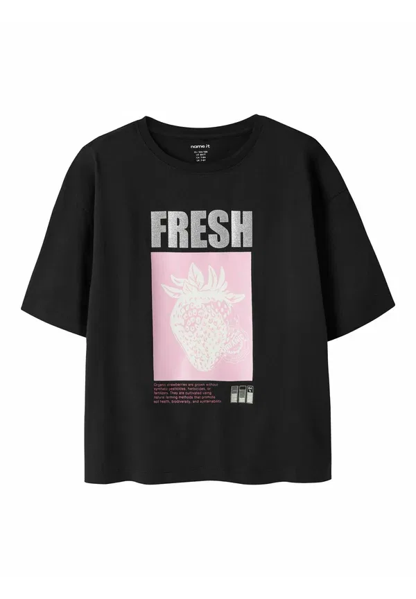 Футболка хлопковая Print T-shirt Name It, черный