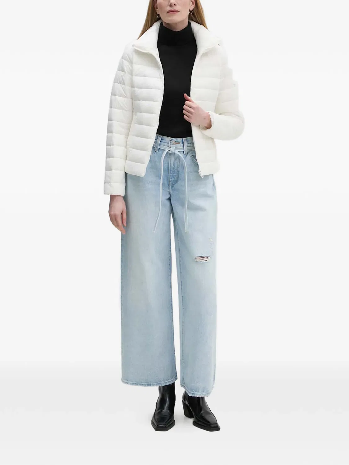Широкие джинсы с кулиской - синие Levi's, синий — фото 3