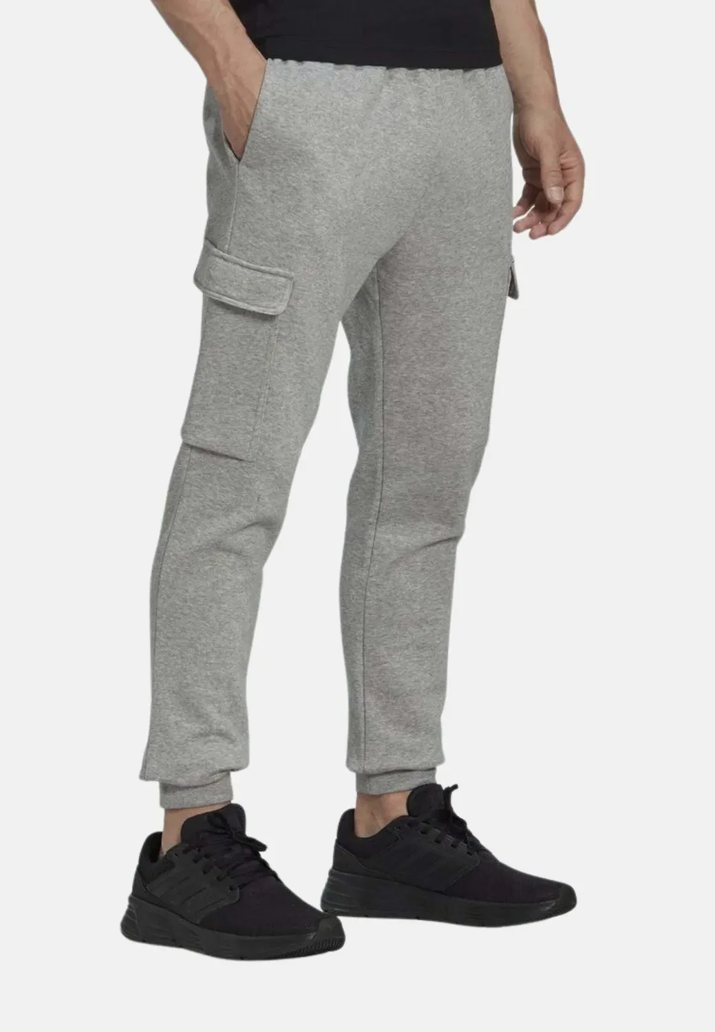 Pantalones de deporte Essentials флисовый стандартный зауженный карго - спортивные штаны Adidas Performance, Grey Black — фото 3
