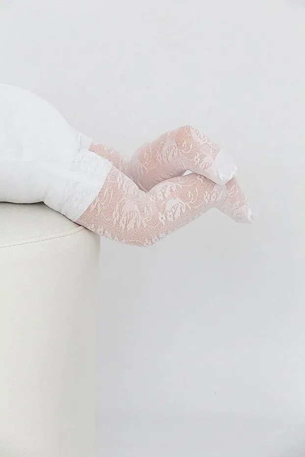 Детские колготки для девочек с узором Frezya baby pantyhose white Daymod, White