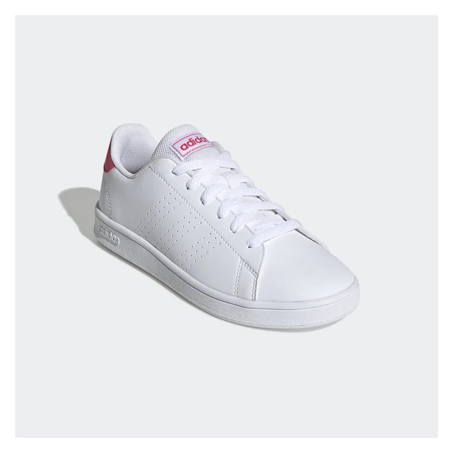 Кроссовки с перфорированными полосками Advantage K adidas, Белый — фото 4