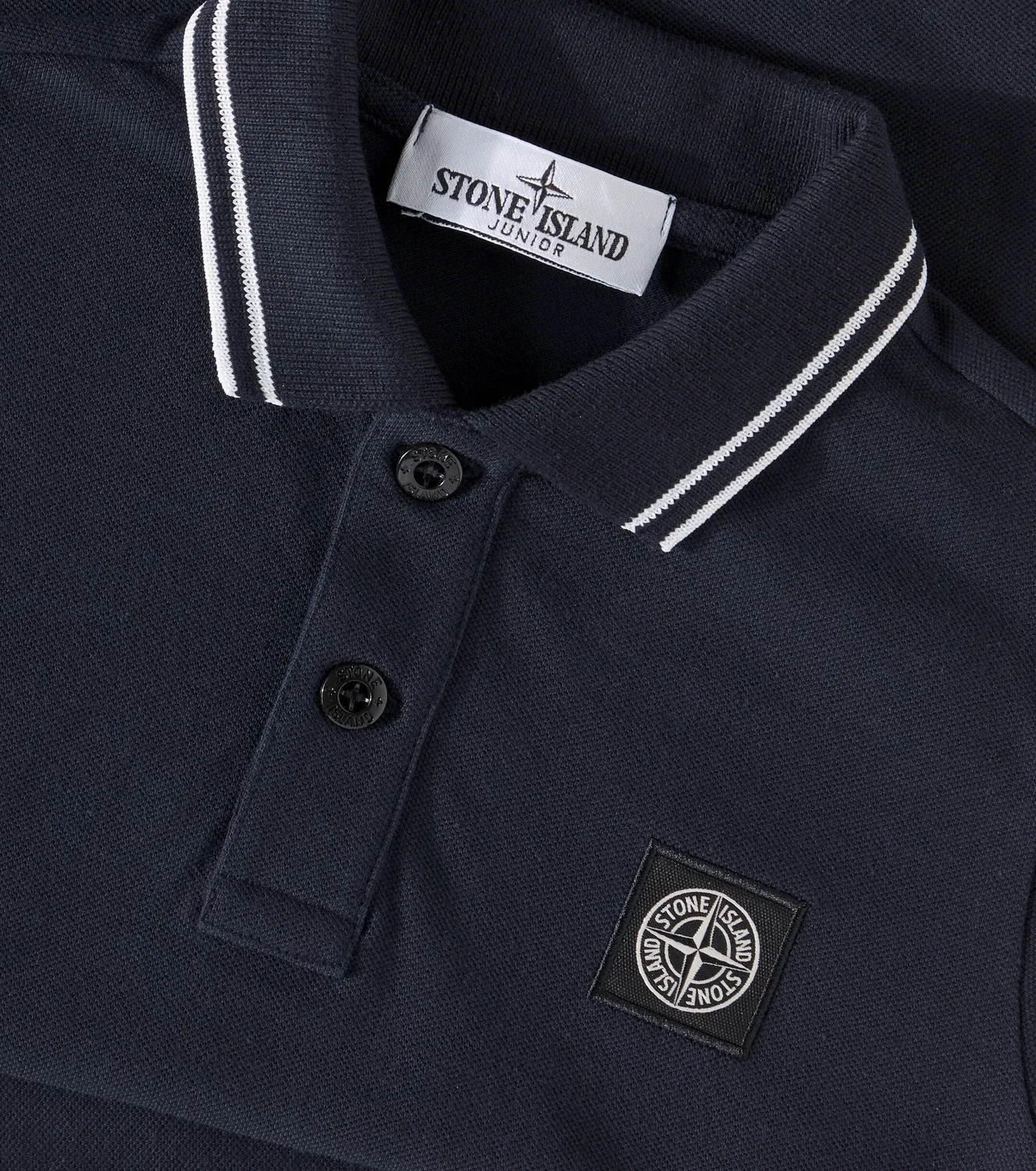 Поло с длинным рукавом Stone Island Junior, синий — фото 2