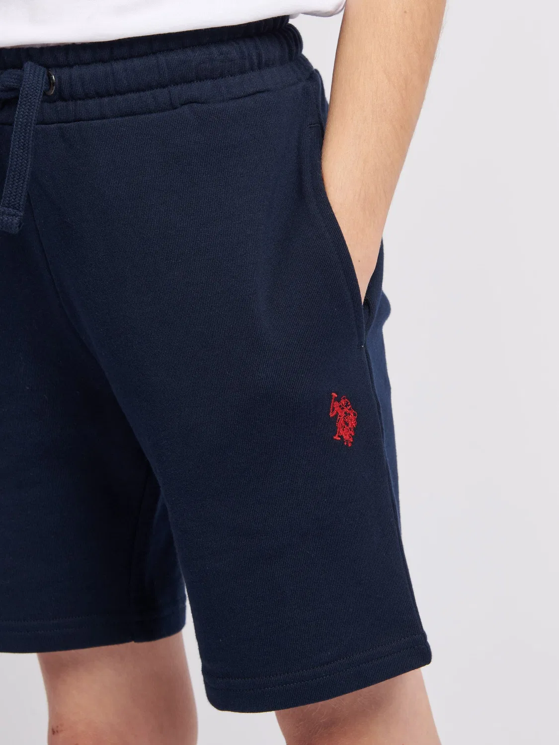 Шорты спортивные Double Horsemen U.S. Polo Assn, темно-синий — фото 2