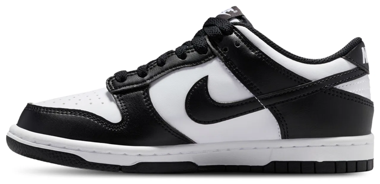 Кроссовки для мальчиков Nike Dunk Low N, белый/черный — фото 2