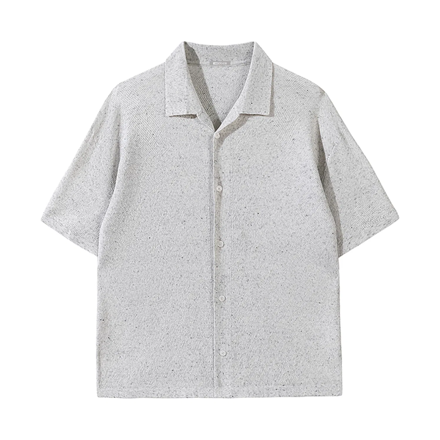 Детская рубашка с воротником Red Bean, Light Gray White