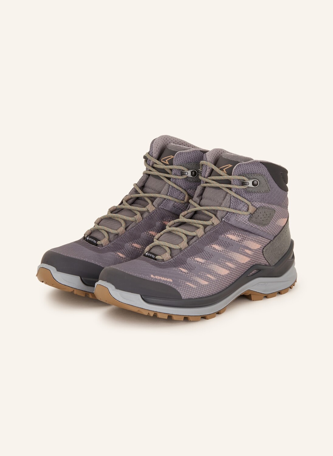 

Треккинговые ботинки ferrox gtx mid LOWA, цвет HELLGRAU/ROSÉ