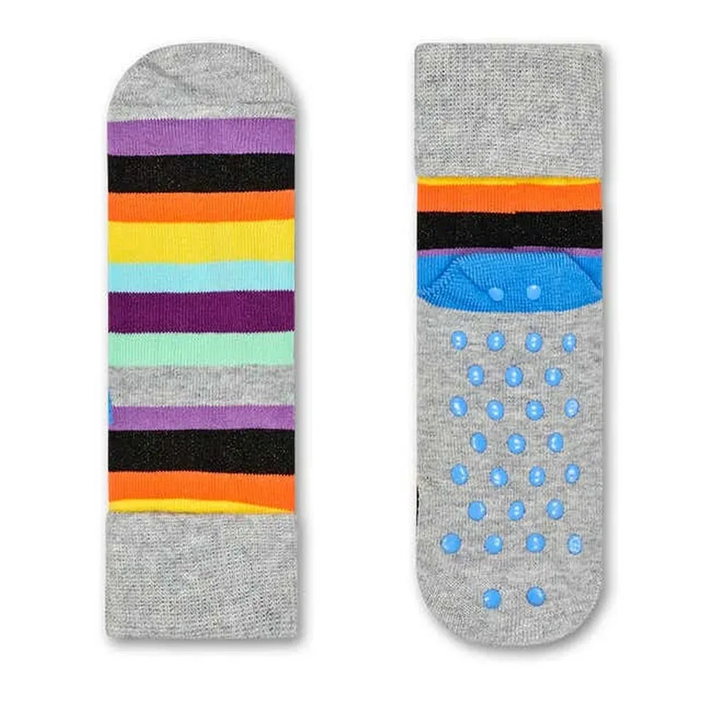 Носки антискользящие полосатые 2 пары Happy Socks, мультиколор — фото 3