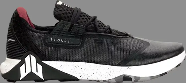 

Кроссовки jj 4 'black white' Reebok, черный