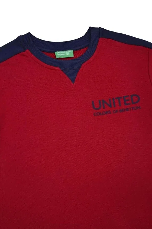 Детские свитшот для девочек с длинным рукавом United Colors Of Benetton, Red