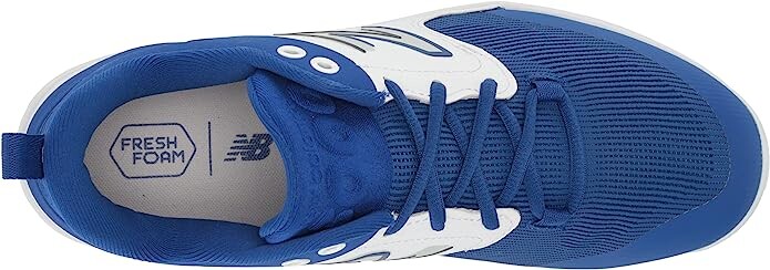 Бутсы New Balance Fresh Foam 3000v6 Molded Synthetics, синий/белый — фото 3