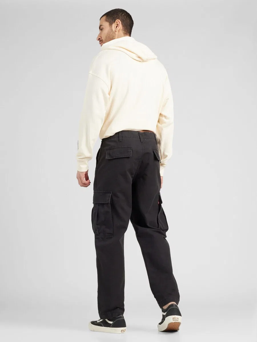Брюки-карго LEVI'S Regular 'XX Cargo Straight Pants' из черного денима — фото 4