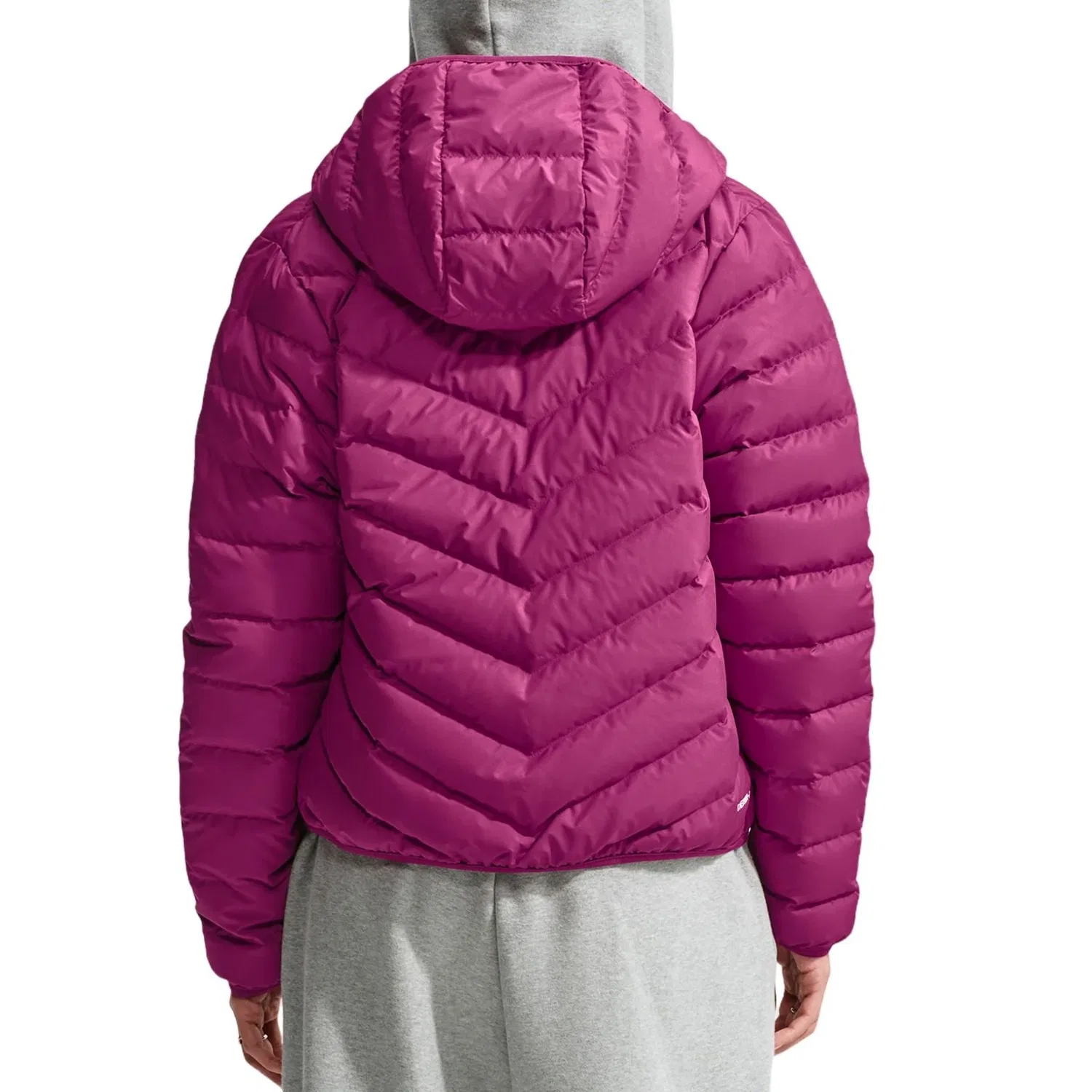 Женская куртка Windpuffer Therma-FIT Hooded Down Jacket 'True Berry Sail' Nike, True Berry/Sail — фото 2