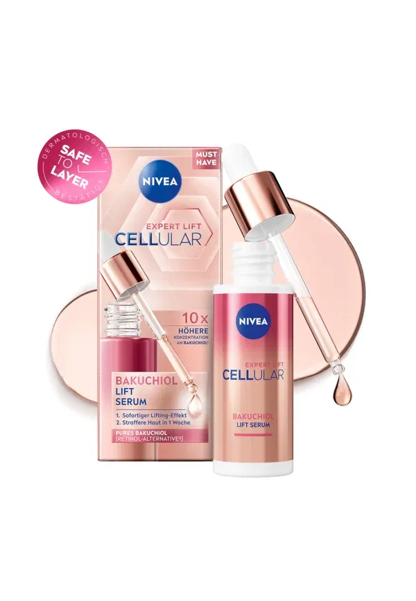 Сыворотка с гиалуроновой кислотой Cellular expert filler hyaluron replumping serum + cellular expert lift 3-zonen lift serum, Nivea 60 мл — фото 4