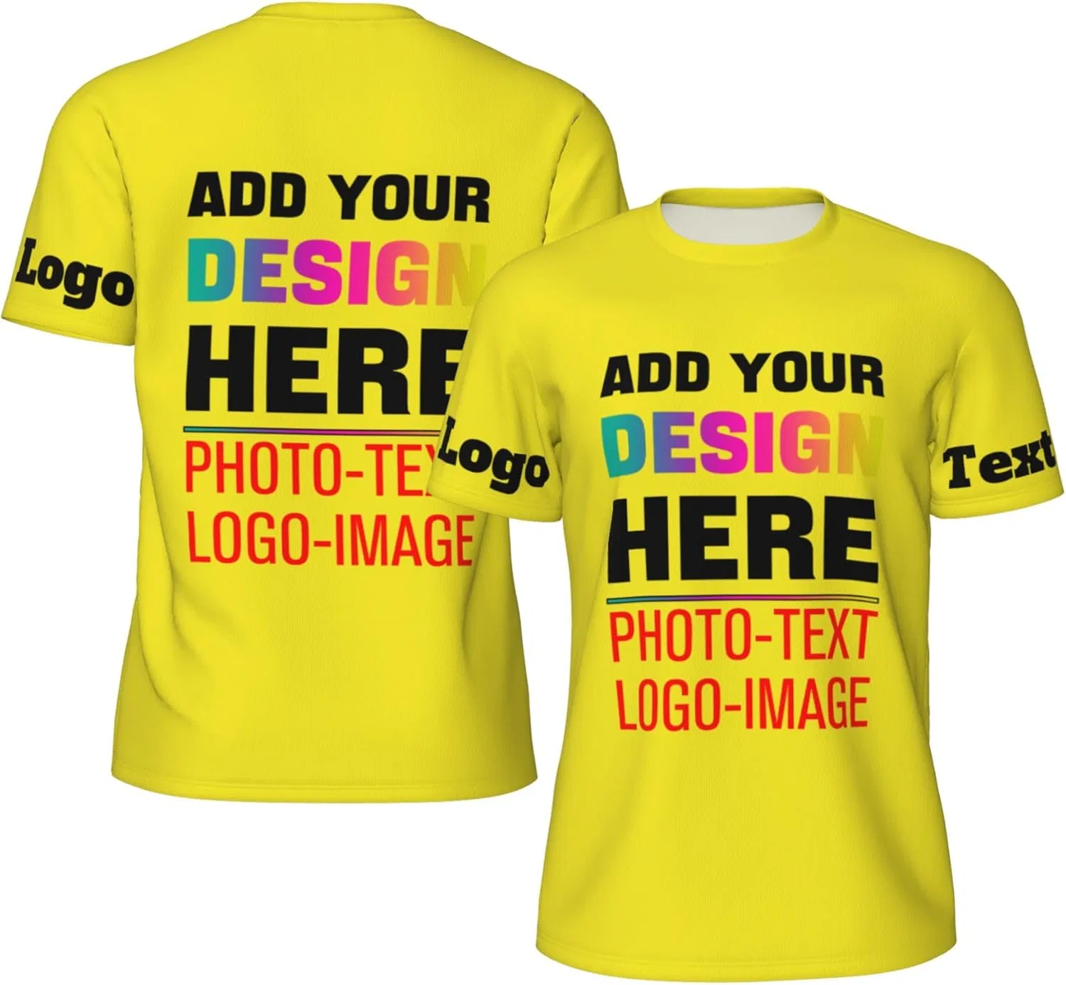 Футболка с принтом Custom T-Shirt, Yellow
