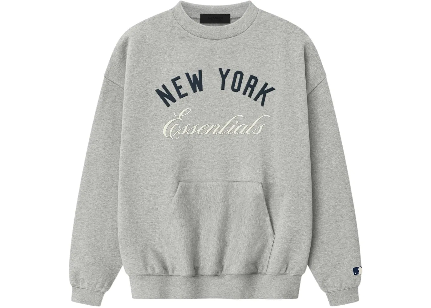 Мужской свитшот с длинным рукавом Fear of God Essentials Yankees Sport Crewneck Concrete Heather, Concrete Heather