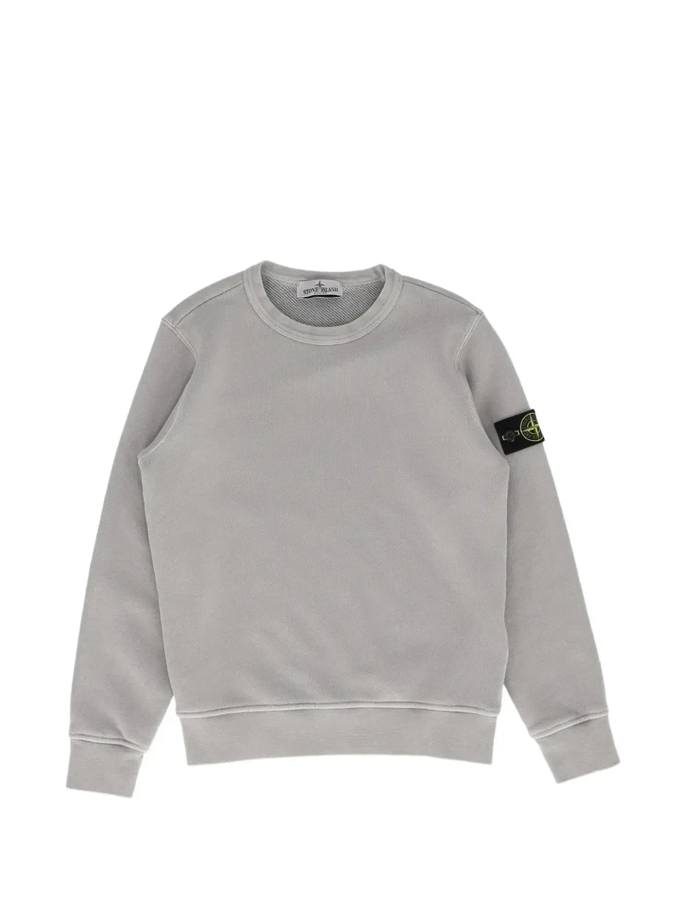 Джемпер с нашивкой-логотипом Stone Island Junior, серый