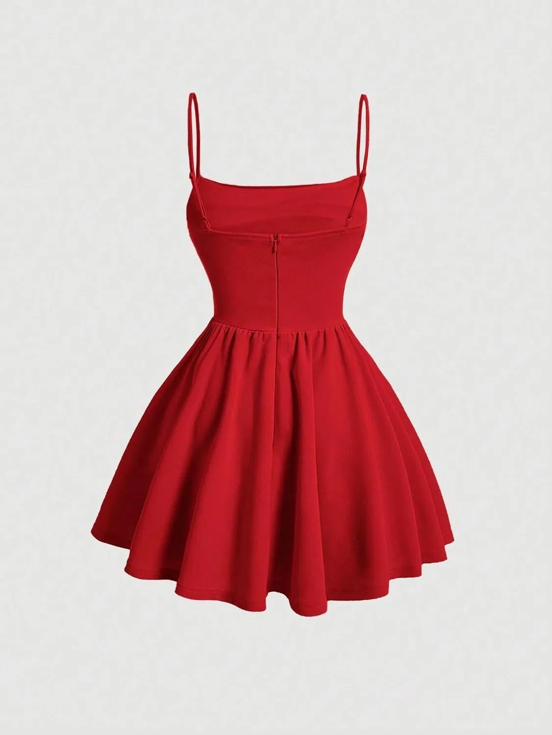 Женское элегантное платье-ками с открытой спиной, Red — фото 3