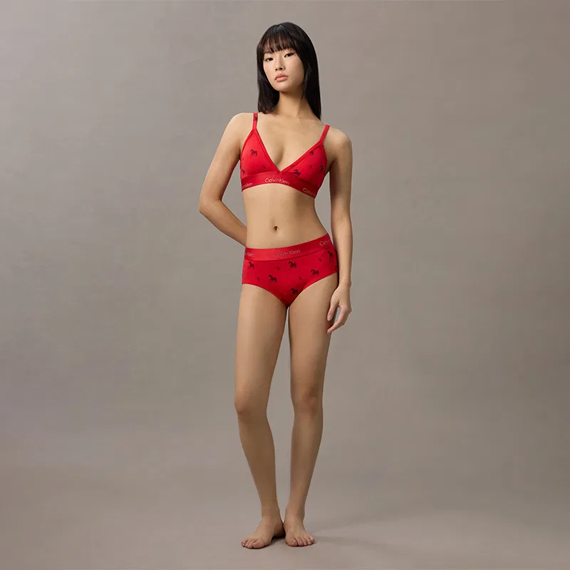 Женские трусы с принтом Calvin Klein, Carmine — фото 4