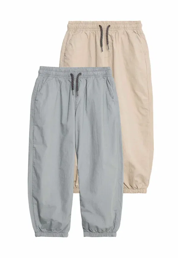 Брюки хлопковые 2Pk rich pull on Marks & Spencer, Khaki Mix, хаки