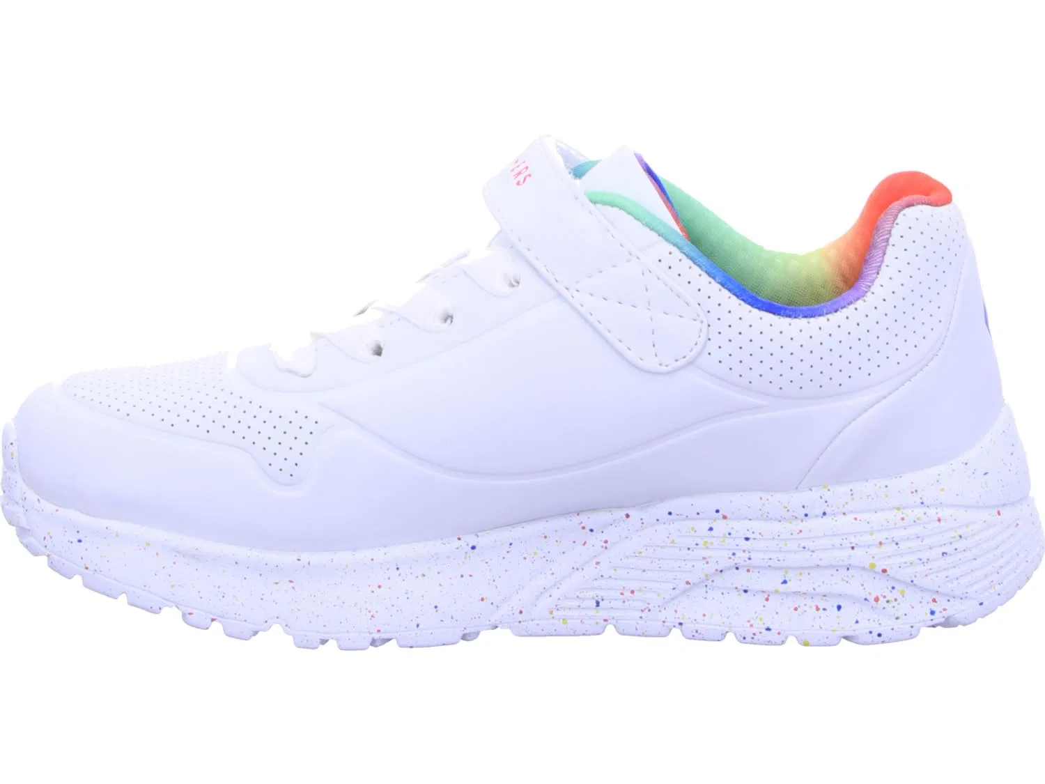 Детские кроссовки для девочек с принтом Uno Lite 310451l Skechers, White — фото 4