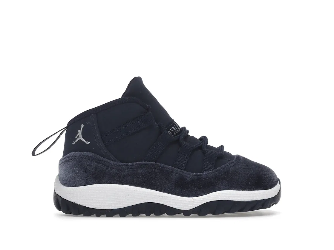 Детские кроссовки Lifestyle с принтом Jordan 11 Retro Jordan, Midnight Navy Metallic Silver White