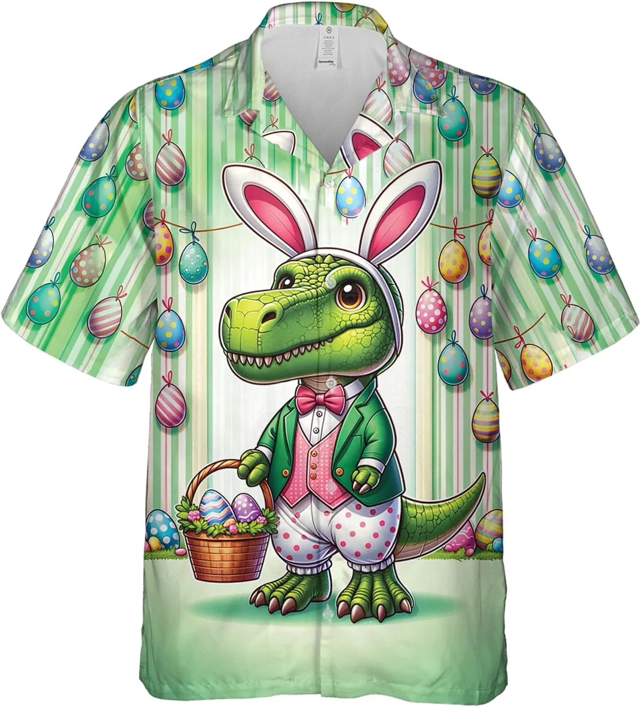 Мужская гавайская рубашка с коротким рукавом, Easter, Easter_74