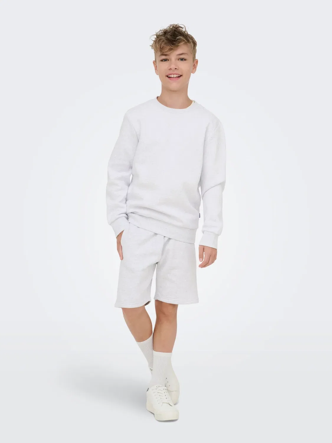 Спортивные штаны osjceres sweat - толстовка Only & Sons Junior, Super Light Grey Melange