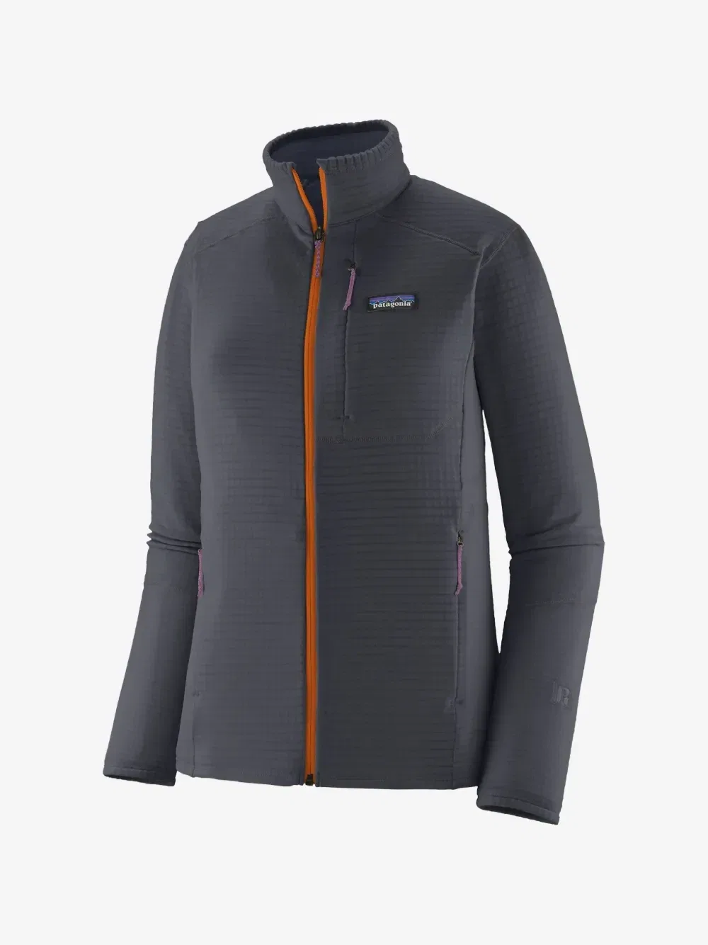 Куртка R1 из вафельного трикотажа на молнии Patagonia, серый