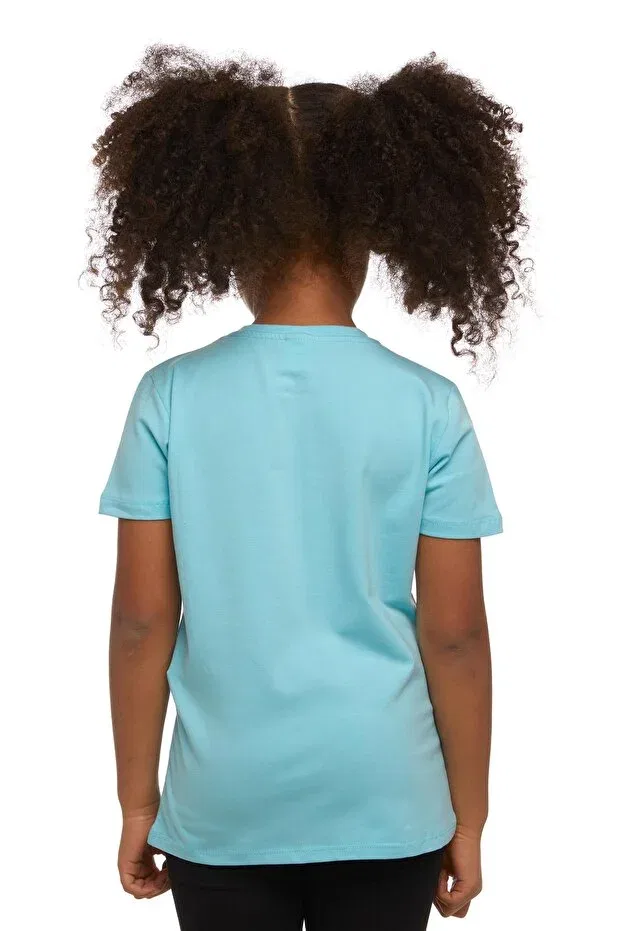 Детская футболка хлопковая Basics Lovetti, Cyan — фото 4